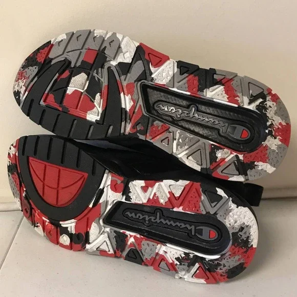 Champion Big Kids Rally Pro Shoes, Size 4.5y, Black / Red - Picture 6 of 7